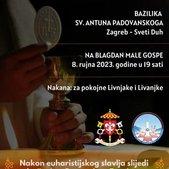 Sveta misa za Livnjake u Zagrebu